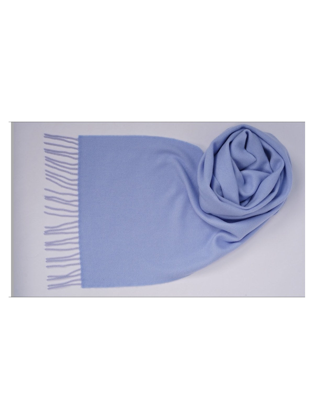 Classic Cashmere Scarf · Pale Blue — flat