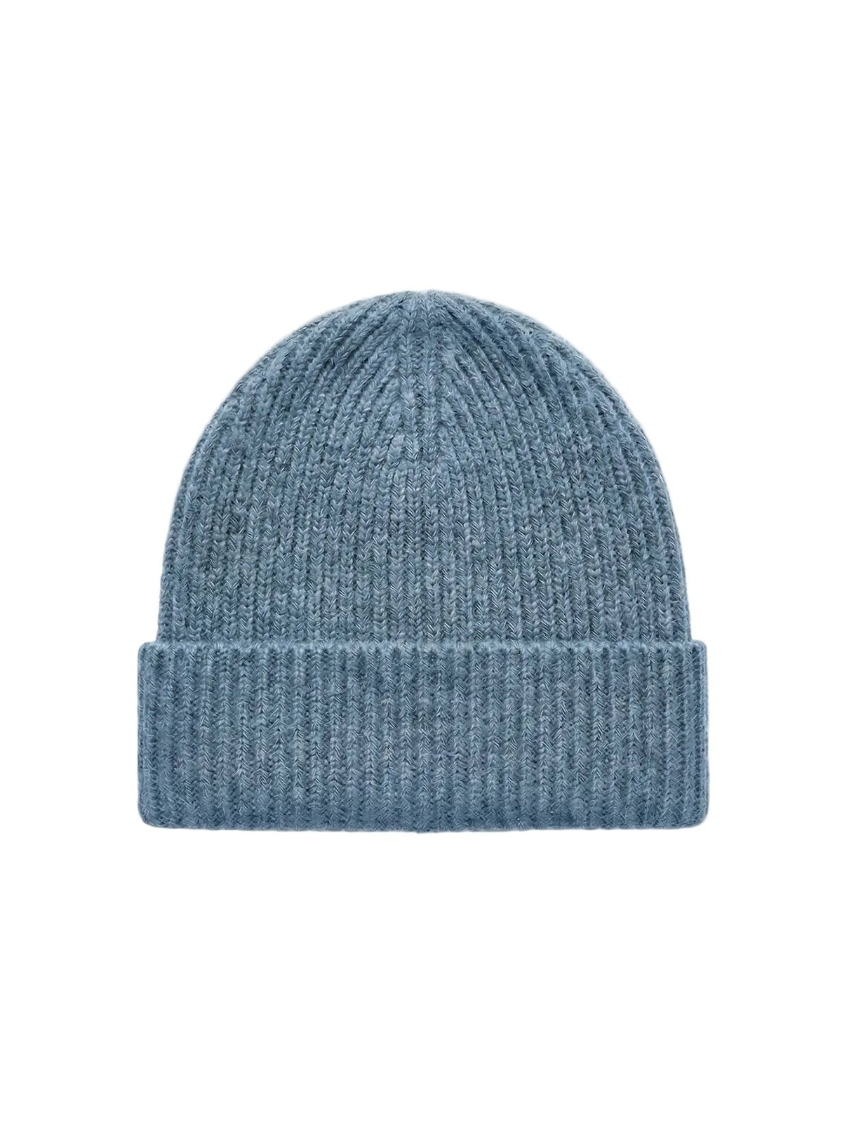 Lily Delicate Cashmere Beanie · Denim Blue — flat