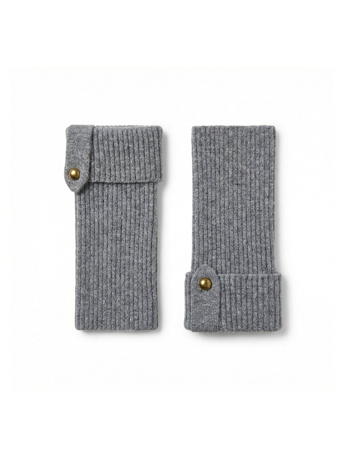 Lily Delicate Cashmere Mittens · Grey — flat