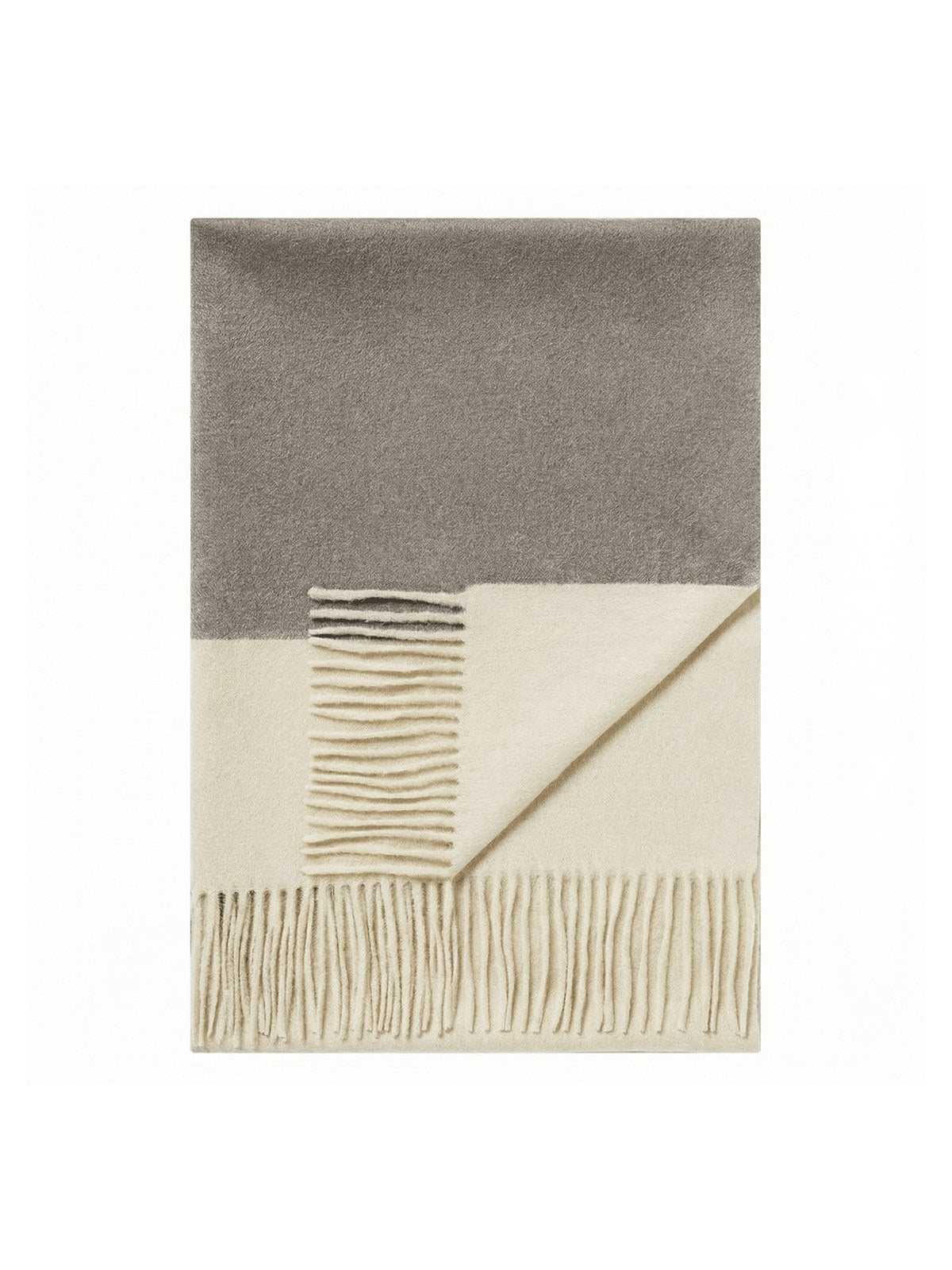 Sheep Wool Shawl · Oatmeal — flat