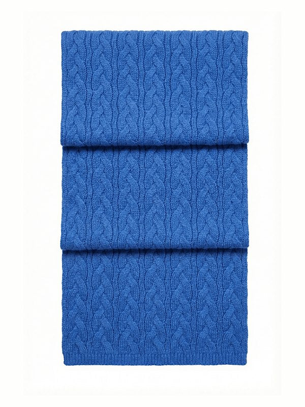 Кашемировый вязаный шарф Victoria · Cobalt