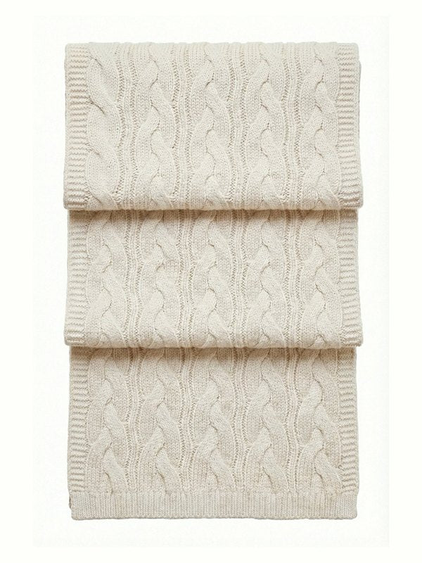 Victoria Kaschmir-Strickschal · Ivory