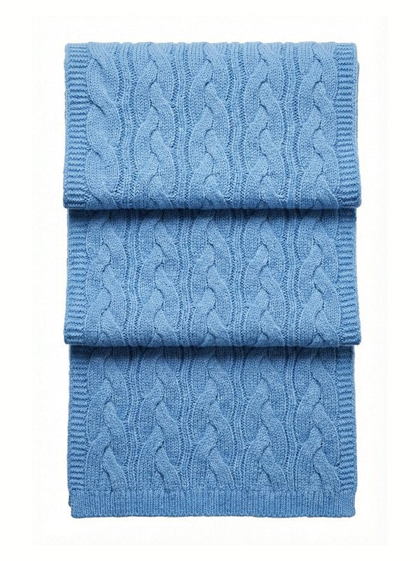 Victoria Kaschmir-Strickschal · Sky Blue